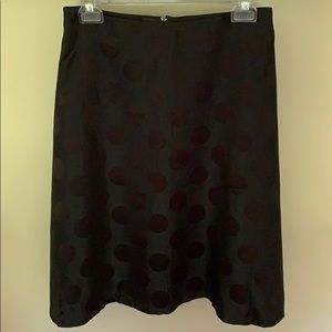 Black skirt with circle pattern